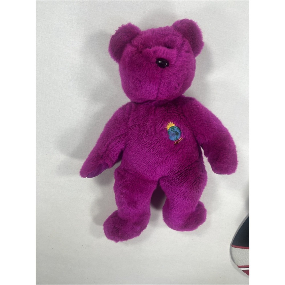 Ty Beanie Babies Millennium Bear Plush Toy‎ - Purple